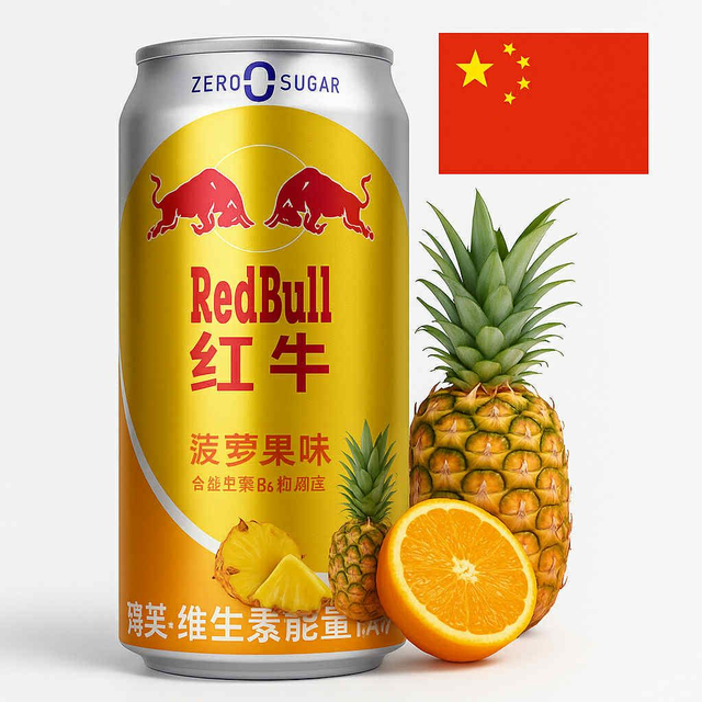 China Ananas Orange de Chine Sans Sucre 325ml