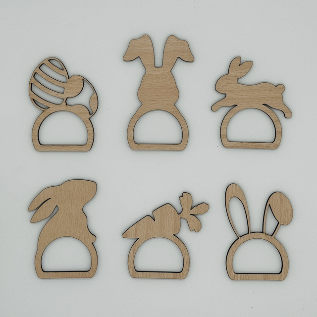 Serviettenringe Ostern Set 6 Stück 