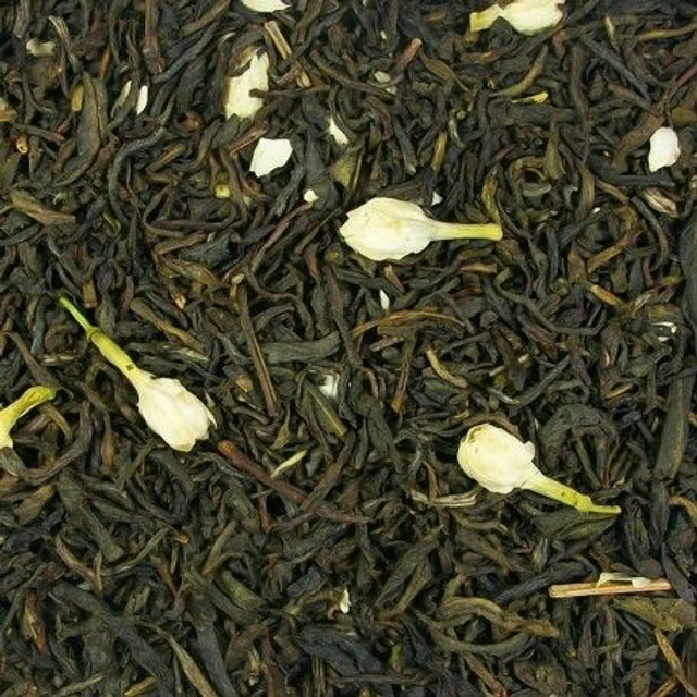 Té verde con flores de  jazmín