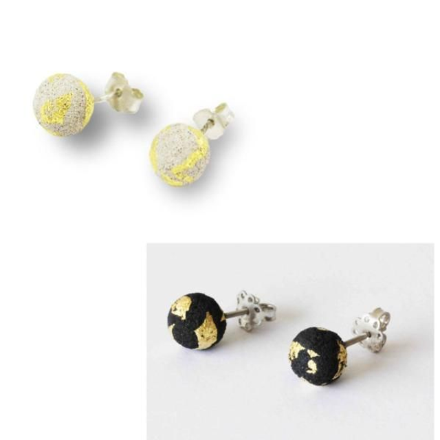Precious Lava Sphere Studs