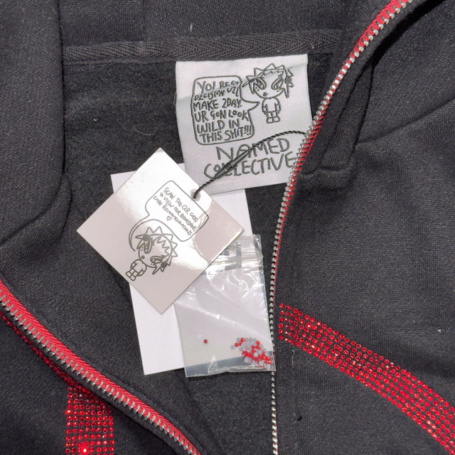 Named Collective Rhinestone Hoodie - M