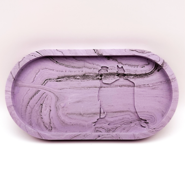 Plateau en jesmonite - inspiration Maléfique 