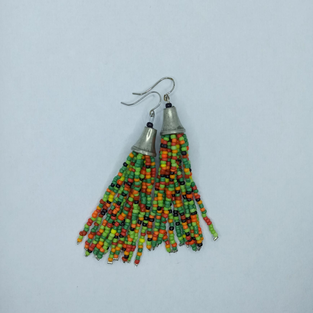 Pendantes - Pompons de rocaille 