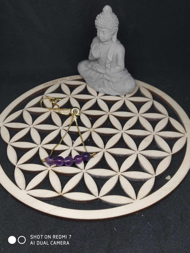 Bracelet réglable améthyste