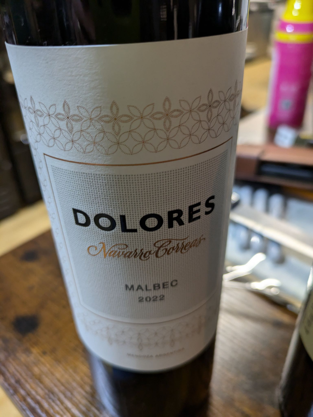 Dolores Bodega Navarro Correas Dolores Malbec 2022 Argentina