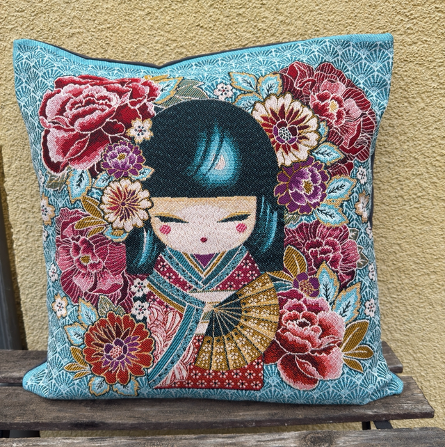 Fourre de coussins poupée bleu claire 