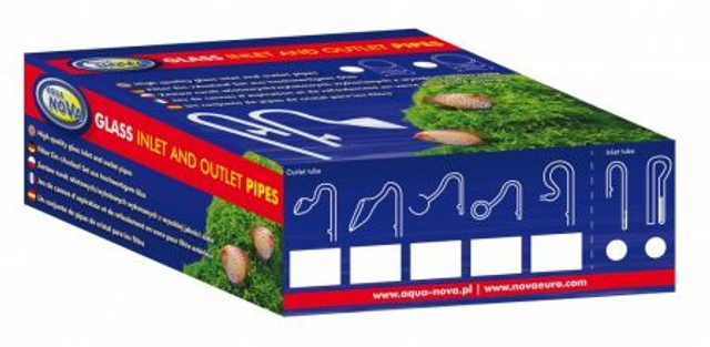 ENTRÉE ET SORTIE EN VERRE POUR FILTRE, DIAMÈTRE DU TUYAU 16 / 22MM