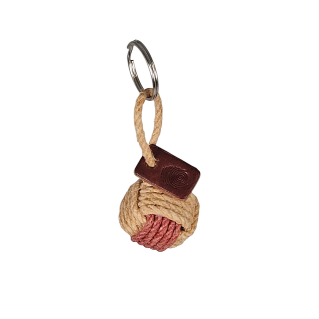 PORTE-CLE POMME DE TOULINE BI-COLORE