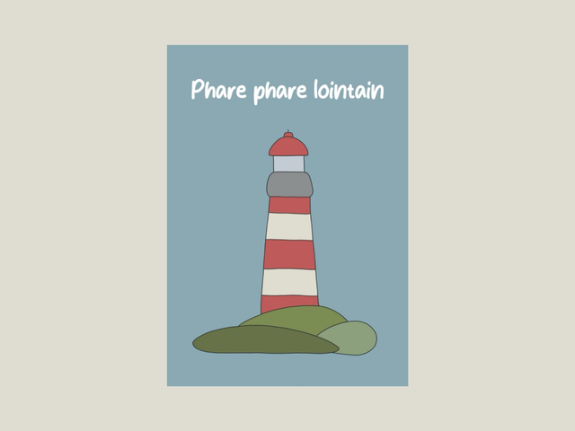 Magnet &quot; Phare phare lointain &quot; 