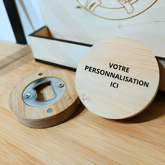 Décapsuleur rond - Personnalisé