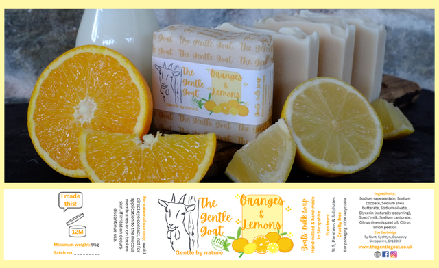 Oranges and Lemons Goats’ milk soap