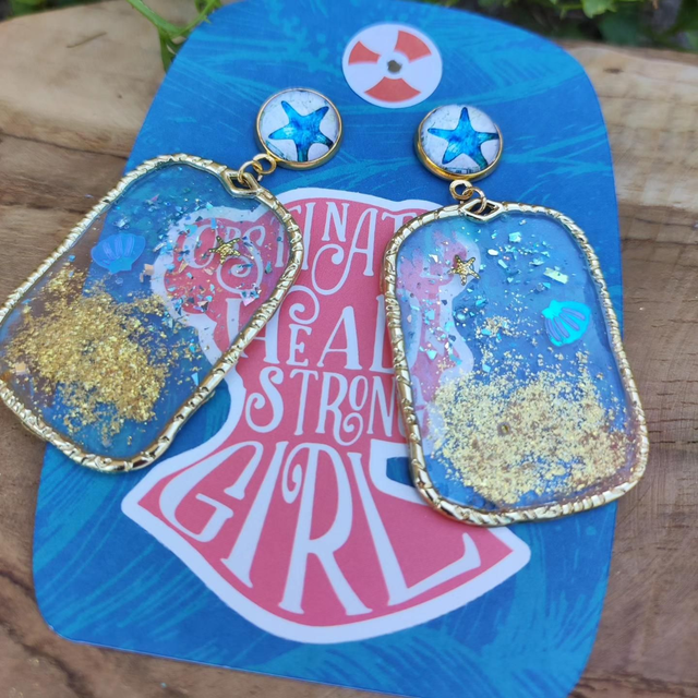 Boucles d&#039;oreilles &#039;Obstinate Mermaid&#039;