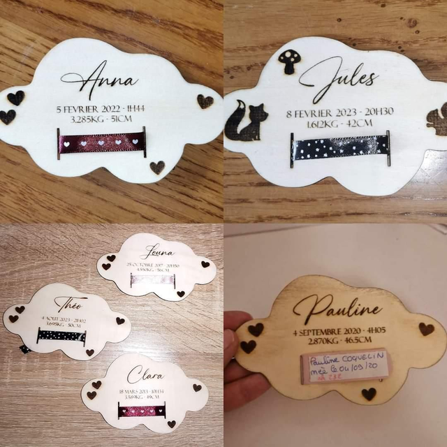 Porte bracelet de naissance 