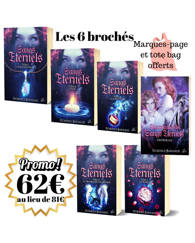 Box Sangs Éternels 5 tomes + l'intégrale "Aux origines de Sangs Eternels"