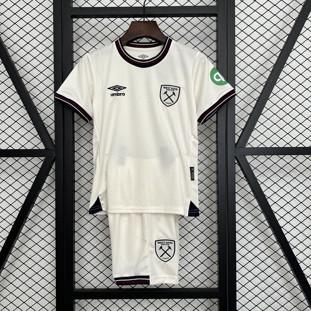 Conjunto camiseta + pantalón NIÑOS 2ª West Ham United  25-26