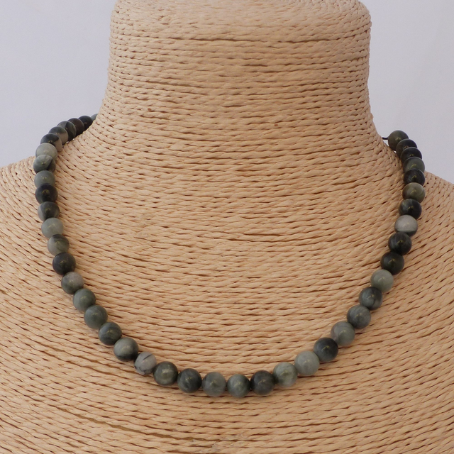 Oeil d&#039;Aigle - Collier Classique en Pierres Naturelles