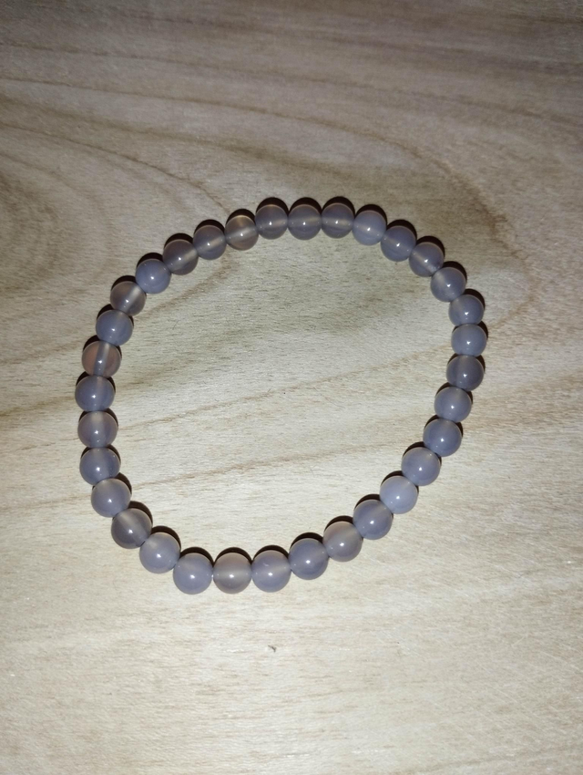 Agate grise perles de 6 mm