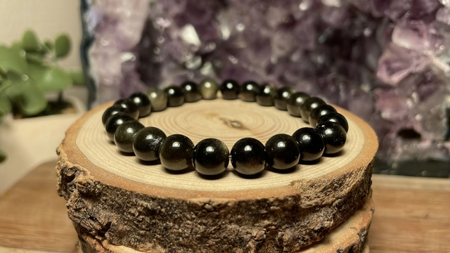 Bracelet OBSIDIENNE 8mm