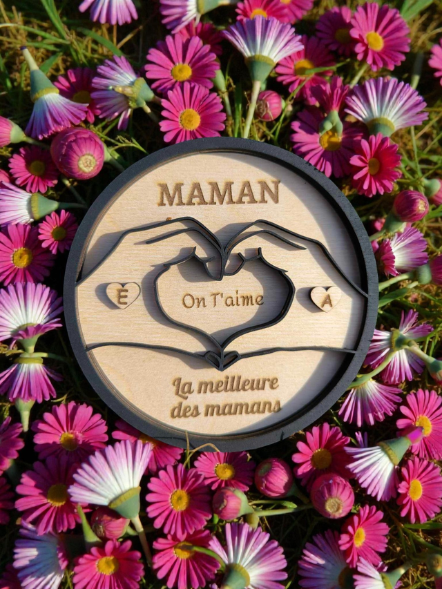 MAGNET ROND AVEC COEUR
