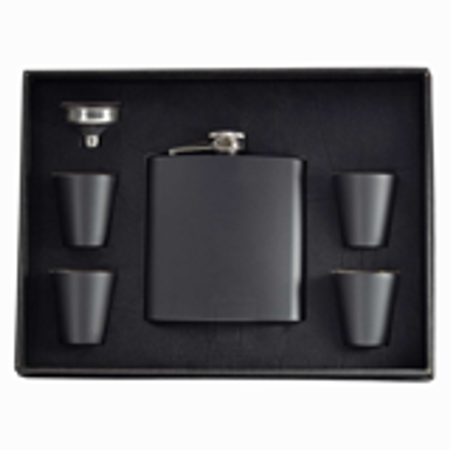 6oz Black Gift Set with cups