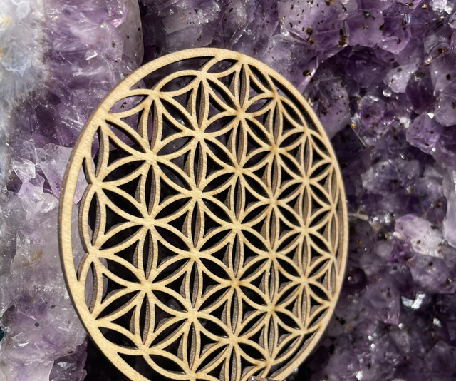 Fleur de vie en bois