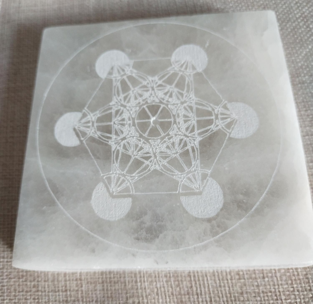 Porte - Encens Sélénite Métatron Carré 