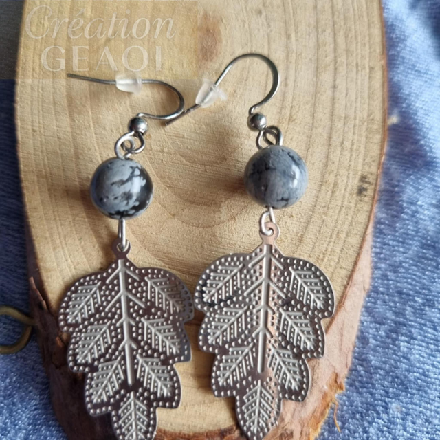 Obsidienne moucheté (neige)