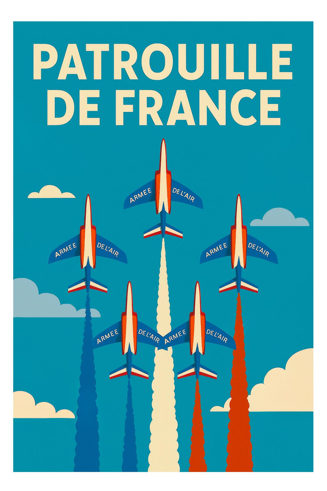 Affiche photo - Patrouille de France