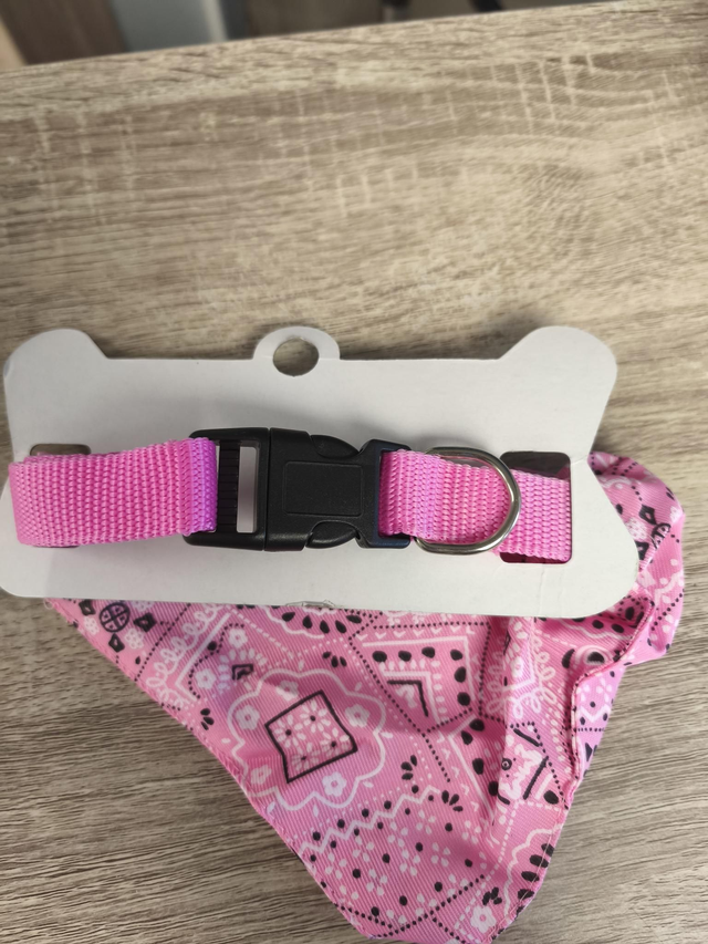 Collier bandana Tl rose