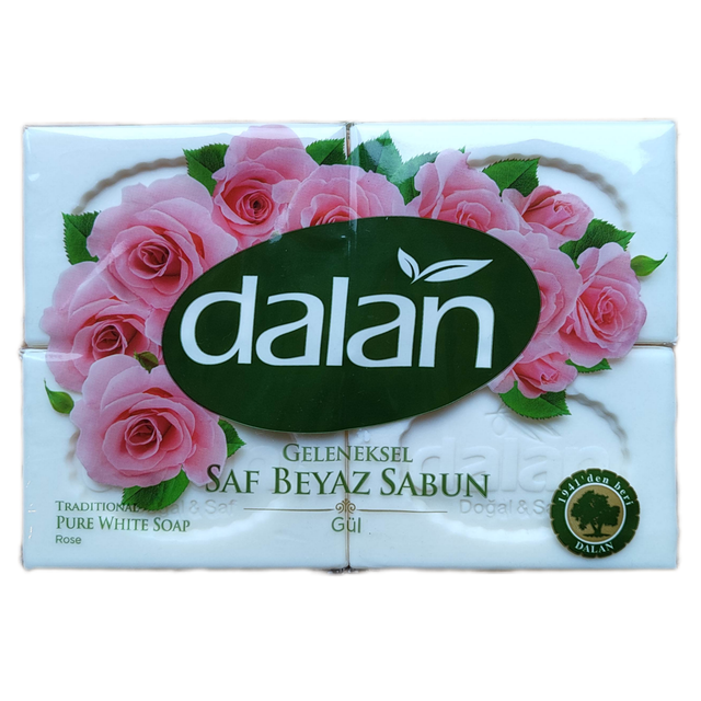 DALAN 4x150g Tradycyjne Czyste Białe Mydło Różane