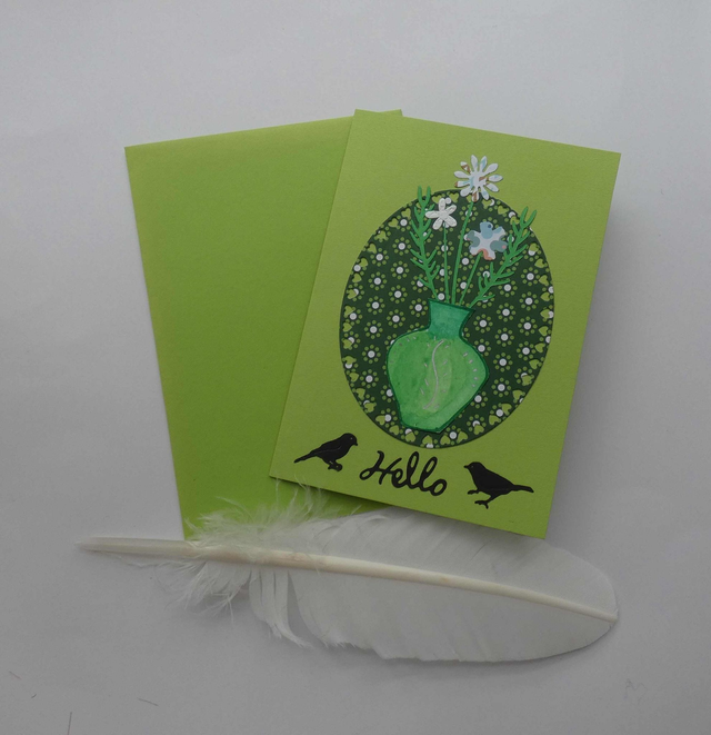 Le bouquet aux couleurs vertes