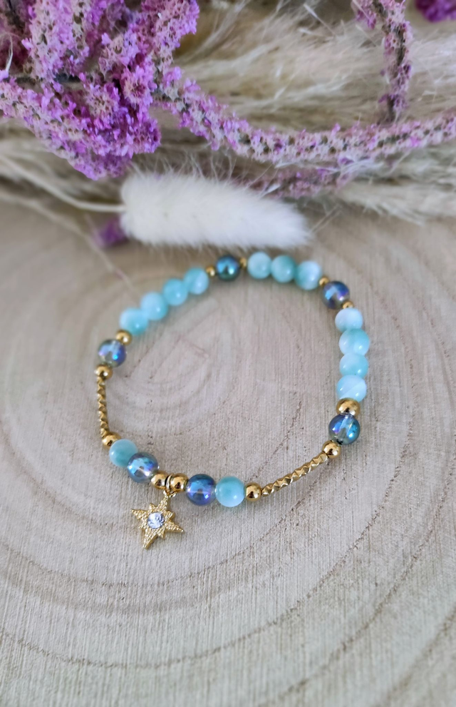 Bracelet "Énergie Féminine" Garniérite