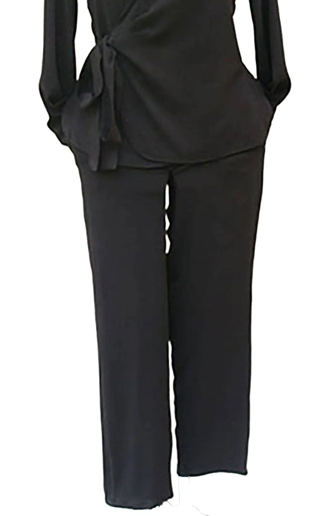 Pantalon droit noir - taille 38 (fr)