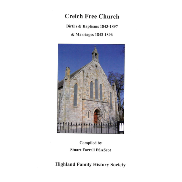 Creich Free Church, Sutherland Births and Baptisms and Marriages