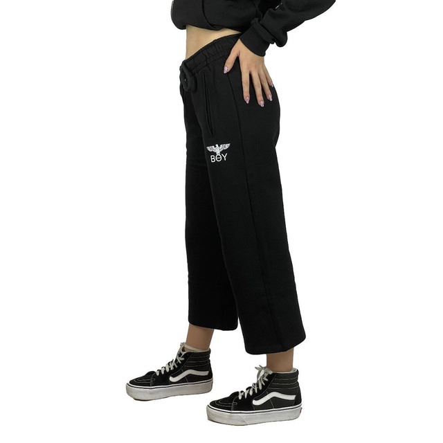 BOY London Pantalone donna in Felpa palazzo modello capri