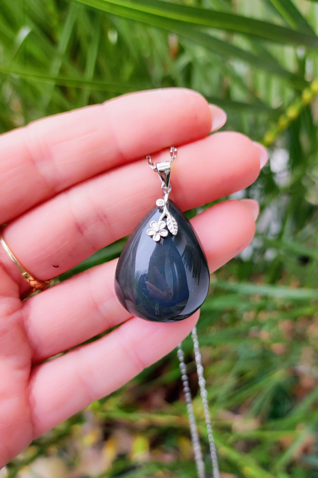 Pendentif Obsidienne Oeil céleste