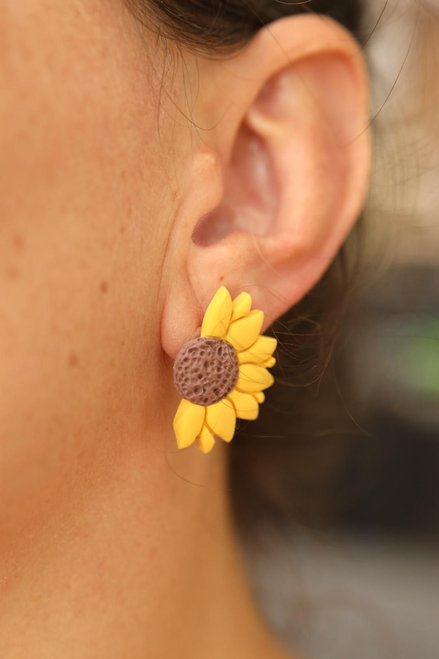 Boucles Oreilles Collection Tournesol 3
