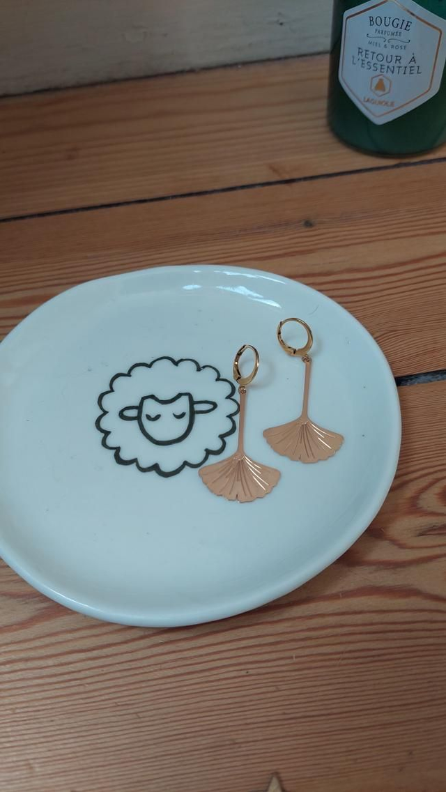 BO feuille ginkgo tige longue