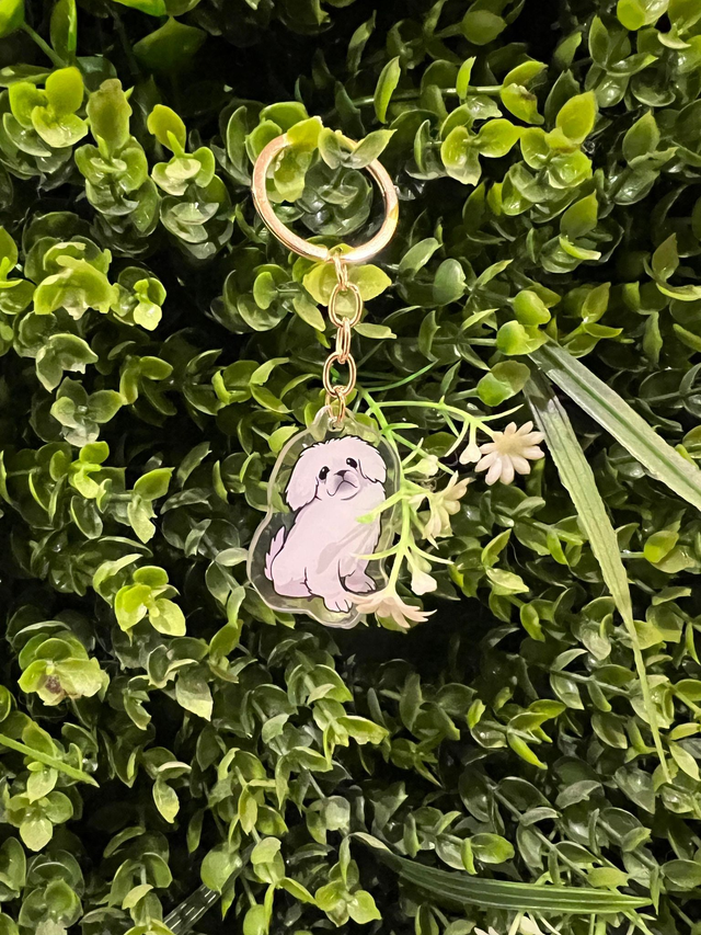 Pekingese Keyring