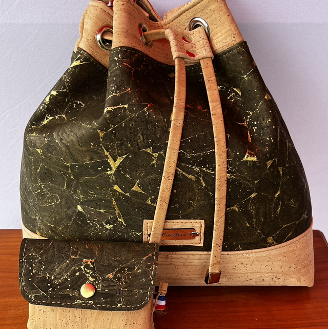 Sac seau « kaki doré »