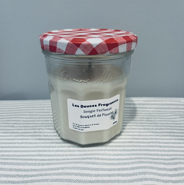 Bougie parfumée | Bouquet de Pivoine