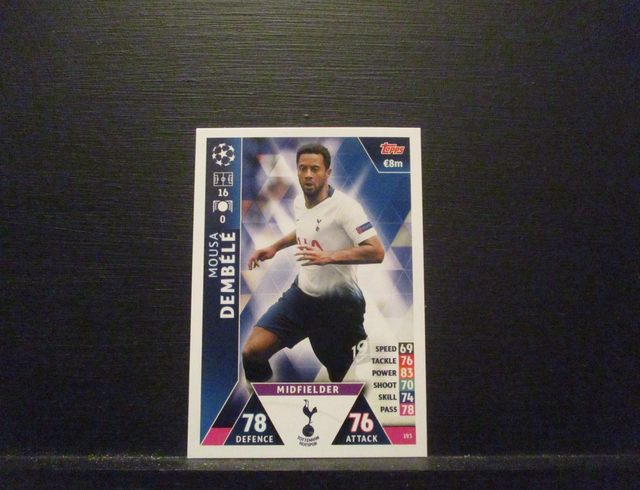 Mousa Dembele - UEFA Champions League Match Attax 2018/19 Original Trading Card #193