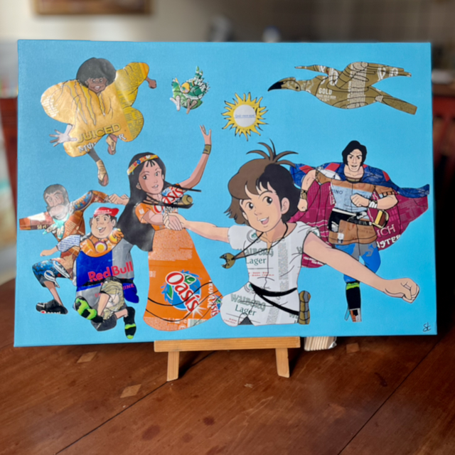 Tableau “Les Mystérieuses Cités d’Or” – 50×70 cm