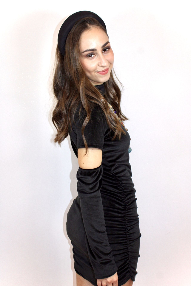 Tubino nero in Velluto 