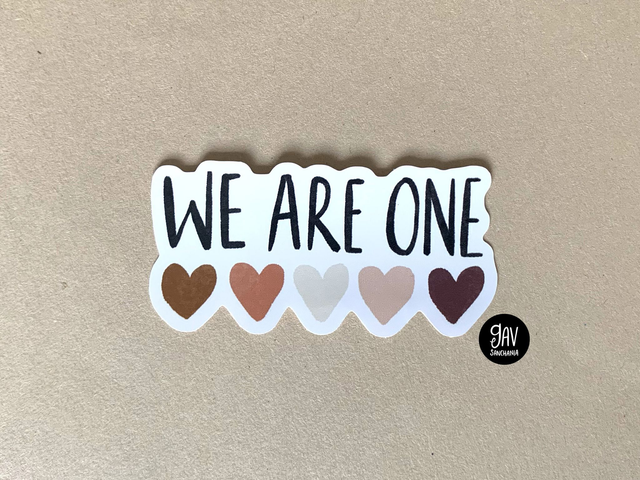 We are one sticker
