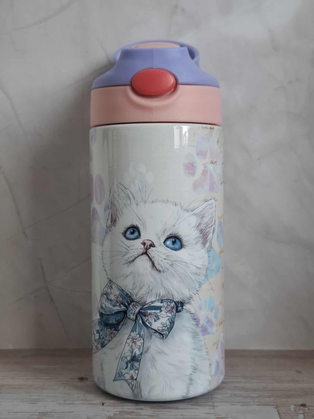 Gourde chat blanc