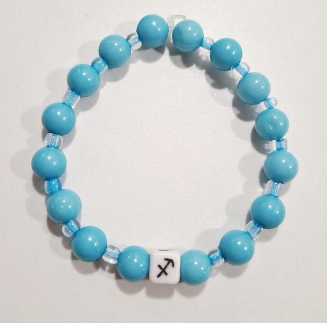 Sagittarius zodiac beaded bracelet 