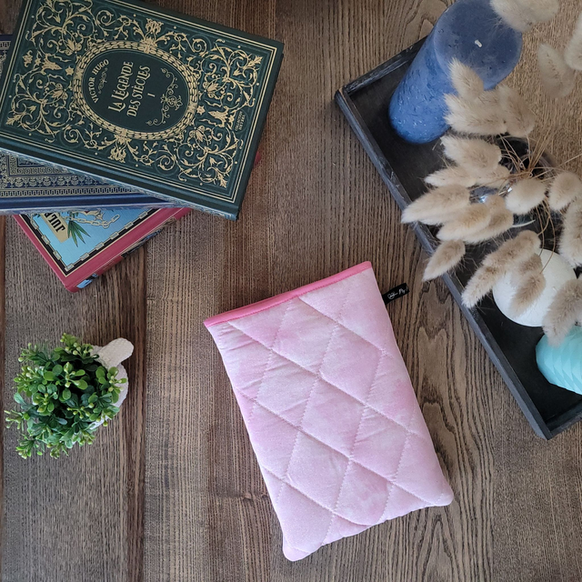 Pochette pour livre Grand Format : Glitter Pink