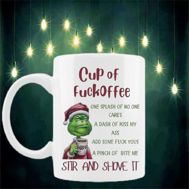 Swearing Grinch Mug