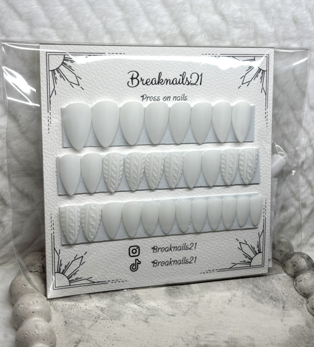 Effet pull blanc mat 